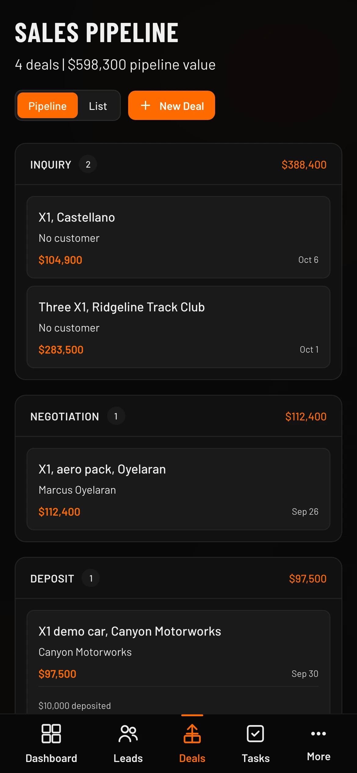 The pipeline on a phone